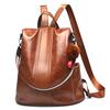 Bolsa Feminina Transfronteiriça Personalizada de Couro Macio Mochila Casual Versão Coreana 2025 Nova Mochila de Viagem de Grande Capacidade Transversal