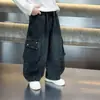 Jeans de Otoño para Niños Estilo Coreano Pantalones Curvos Elegantes 2026 Nuevos Pantalones de Primavera y Otoño Pantalones Rectos de Pierna Ancha para Niños
