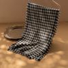 Cachecol de Caxemira para Mulheres 100% Caxemira Pura Outono e Inverno Novo Tecido Franja Pied de Poule Moda Cachecol Versátil
