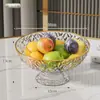Plato de frutas de lujo ligero, nuevo, de aspecto elegante, con patrón de diamantes, plato de dulces, para sala de estar, mesa de centro, aperitivos, frutas secas, pata alta, escurridor