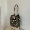 Bolso tote de lunares estilo coreano nuevo 2026, gran capacidad, moda retro, estilo relajado, casual, chic y adecuado para ir al trabajo