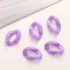Fechos de Corrente Abertos Coloridos Acrílicos para DIY, Acessórios para Bolsas, Correntes para Brincos, Materiais de Corrente para Chaveiro, Acessórios para Pingentes Atacado