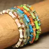 Pulsera tejida de hilo irregular de piedra natural Emperor Redonda Transfronteriza Ajustable Exquisita Joyería de Pulsera de Cuentas para Mujeres Hombres