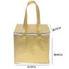Bolsa Aislante para Pastel de Tela No Tejida Laminada a Registro Impermeable Refrigerada con Velcro Bolsa para Lonchera Bolsa Conserva Frescura Bolsa de Hielo Para Llevar Bebida Fría