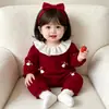 Mameluco para Bebé Niña 2026 Nuevo Estilo Ropa para Bebés Moda Cuello de Muñeca Hongo Lindo Traje de Gateo de Manga Larga