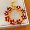 Pulsera ovalada incrustada de diamantes estilo Xiaohongshu, sensación de lujo ligero y alta gama, joyería versátil de nicho estilo ins al por mayor