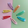 Estilo Coreano Gota de Aceite 5cm Pinza de Gota de Agua Pinza Bb con Soporte Pasador Color Caramelo Material para Joyería Hecha a Mano DIY Accesorios de Pinza Inferior