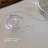 Paquete Mixto de Pedrería de Zirconia para Uñas con Base Plana Mini, Pedrería Blanca Forma Marquise Forma de Diamante Súper Brillante Forma Irregular Pequeña para Decoraciones de Uñas