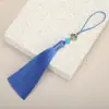 10 cm de Largo Borla Xiangyun Ruyi Oreja Colgante Ventilador Antiguo Oreja Hogar Hanfu Solapa de Presión Accesorios Colgantes Oreja