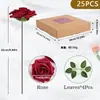 Rosa de Espuma Transfronteiriça Presente Dia da Mulher Caixa de Flores Flor de Rosa Simulada Decoração de Casamento Decoração de Casa para Casamento Amazon