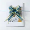 Fita de Flor Puxada à Mão com Borda Dourada Caixa de Doces de Casamento Caixa de Presente Decoração de Casamento Suprimentos de Casamento Carro de Casamento Quarto de Casamento Escada Laço