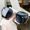 Nuevas gafas de sol de gran montura de alta gama para celebridades de Internet, gafas de sol para mujer con protección ultravioleta y efecto adelgazante para rostro grande, gafas de moda con degradado.