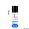 Botella Vacía Redonda Recta para Esmalte de Uñas de 5 ml Botella con Pincel para Gel de Uñas de 10 ml Material de Empaque para Botella de Relleno de Esmalte de Uñas de Vidrio Transparente
