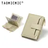 Sudeste Asiático Ins Mujer Cartera Corta Patrón de Piedra Simple 80% de Descuento Plegable Cremallera Ranura para Múltiples Tarjetas Cartera de Cuero
