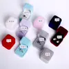 Caja de Joyería de Terciopelo Caja Personalizada Roja y Negra para Anillos Caja de Empaque para Joyería Nuevo Par de Cajas para Anillos Aretes Caja de Joyería Logo
