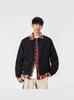 Chaqueta Falsa de Dos Piezas Old Qian Feng para Hombre Primavera 2025 Nueva Costura Color de Contraste Holgada Cleanfit Chaqueta de Traje de Vuelo