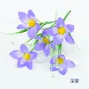 Arranjo de Flores Artificiais de Orquídea Grama d'Água para Decoração de Mesa de Restaurante e Hotel, Decoração de Cenário de Varanda com Flores Artificiais, Orquídea Grama d'Água
