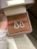 Aguja de Plata 925 con Baño de Oro Real, Pendientes de Calabaza Brillantes Más Vendidos en Xiaohongshu para Mujer, Estilo Vintage con un Toque de Lujo, Disponibles para Dropshipping