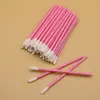 Pincel para Lábios Haste Oca Pincel de Maquiagem para Batom e Gloss Labial 50 Peças/Pacote Cotonetes de Limpeza Ferramentas de Beleza Portáteis Atacado Transfronteiriço