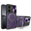 Capa de telefone móvel aplicável para transmissão de música CAMONO 20 PRO home Shang metal suporte magnético lente janela deslizante 30Premier