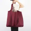 Bolsa de Compras Plegable Impermeable Extra Grande de Tela Oxford Bolso de Hombro Gran Capacidad Bolsa de Almacenamiento para Supermercado Color Sólido Bolsa Plegable Ecológica
