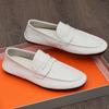 Mocasines de estilo coreano populares en vivo, zapatos de cuero sin cordones de primavera y otoño 2023, mocasines bajos, mocasines, zapatos de cuero pequeños