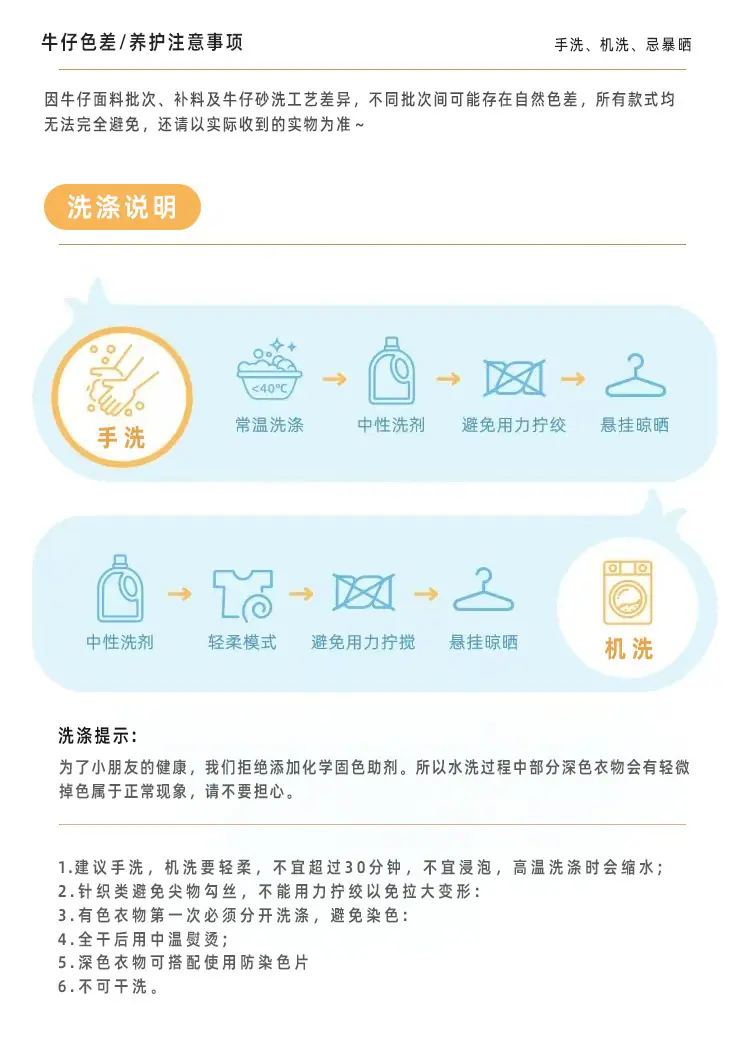 牛仔色差