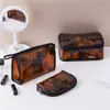 Bolsa de Cosméticos Transparente Estampada Estilo Europeo Portátil Semi-redonda Triangular Cuadrada Neceser tpu Bolsa de Almacenamiento de Tres Piezas