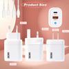 Set de Cabezal de Carga 5V2A Enchufe Cargador U+C Adecuado para Europeo, Americano y Británico Apple Huawei Teléfono Móvil Carga Rápida Cabezal de Carga