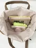 Bolso de Lona Casual Simple para Mujer de Gran Capacidad Versátil Bolso de Hombro Único y de Mano Bolso Tote de Tela de Nylon Bolso Grande para Clase de Estudiante