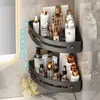 Prateleira de Armazenamento para Banheiro, Rack de Lavatório de Parede sem Prego, Armazenamento para Banheiro e Cozinha, Prateleira Triangular para Banheiro sem Furo