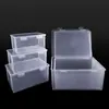Caja Vacía Transparente Cuadrada para Mascarilla Caja de Almacenamiento de Tapones para los Oídos de Plástico Caja Antipolvo Juego de Caja de Exhibición de Muestras de Herramientas