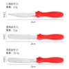 Espátula de Acero Inoxidable para Crema Mango de Plástico Cuchillo Desmoldador de Pasteles de Tres Piezas Set de Herramientas para Hornear Untar Mermelada