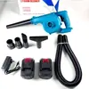 Secador de Pelo Doméstico Soplador de Batería de Litio Recargable Soplador Tormenta Soplado y Succión Doble Uso Soplador Eléctrico Soplador de Polvo