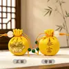 Exquisito Mini Sachet de Artemisa Bendición Zen Regalo Colgante para Teléfono Colgante para Coche Empaque de Tarjeta de Papel Sachet