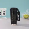 Copo Térmico Lírio-do-Vale Aço Inoxidável 316 Caneca de Café com Revestimento Interno de Cerâmica, Grande Capacidade, Alto Valor Estético, Copo de Água com Canudo para Presente