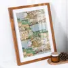 Moldura de Madeira Sólida Criativa 4K A4 Moldura de Foto de Madeira Suspensão na Parede Tamanho Grande Simples Moldura para Foto de Casamento Moldura para Pintura a Óleo Venda por Atacado