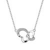 Collar de mariposa pequeña de plata esterlina S925 para mujer, con hebilla de mariposa de diamante y circonita, elegante joyería artística de estilo coreano simple.
