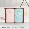 Jialiya Toallas de Algodón Puro Paquete de Dos Caja de Regalo Souvenir Toalla Facial para el Hogar Regalo de Bienestar para Empleados Se Puede Bordar con Logo