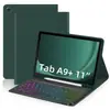 Adequado para Samsung Taba9Pus 11 polegadas Teclado Bluetooth Capa Protetora S9Fe A8 X205 Capa de Couro Teclado Colorido