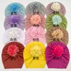 Ins Nuevo Estilo Transfronterizo Gorro de Canalé para Bebé Gorro Floral para Bebé Cómodo Transpirable Lindo para Niños Protección Solar de Verano