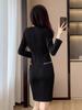 Vestimenta de negocios, vestido femenino, falda de un solo paso, entrevista, gerente de recepción, ventas comerciales, salón de belleza, overoles, uniforme de respaldo