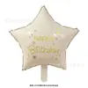 Balão de alumínio redondo de 18 polegadas novo Feliz Aniversário Balão de decoração para festa de aniversário Balão no atacado