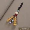Talla en Madera de Ciprés Torre Wen Chang Portalápices Llavero, Artesanías de Regalo Culturales y Creativas, Encanto para Bolsa de Memoria USB Flash Drive de Dibujos Animados