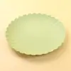 Plato de Plástico para Pastel Dim Sum Mesa de Comedor Plato Pequeño Doméstico Plato para Escupir Huesos Plato de Plástico Creativo Plato para Snacks Plato para Basura