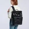 2026 Estilo Nuevo Patrón de Cocodrilo Cuero de Moda Versátil Mochila Negocios Casual Gran Capacidad Bolsa de Viaje Mochila para Viaje de Negocios