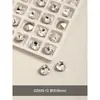 Acessórios para Nail Art Rede de Diamante Transparente Venda Quente Coração Torto Machado Gota d'Água Quadrado Gordo Borboleta Diamante Branco Folha de Ouro Decorações para Unhas