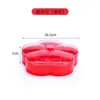 Plato de frutas transparente de doble capa para bodas, plato rojo de frutas secas para Año Nuevo, caja de plástico multicapa para dulces, frutos secos y semillas para el hogar