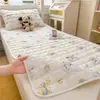 Lençol de cama de algodão puro para dormitório estudantil, 100% algodão, novo modelo 2026, protetor de colchão 90x190cm