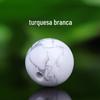 Contas soltas de turquesa branca otimizada contas redondas espaçador pulseira de cristal contas pulseira multi-tesouro pulseira única acessórios de jóias DIY